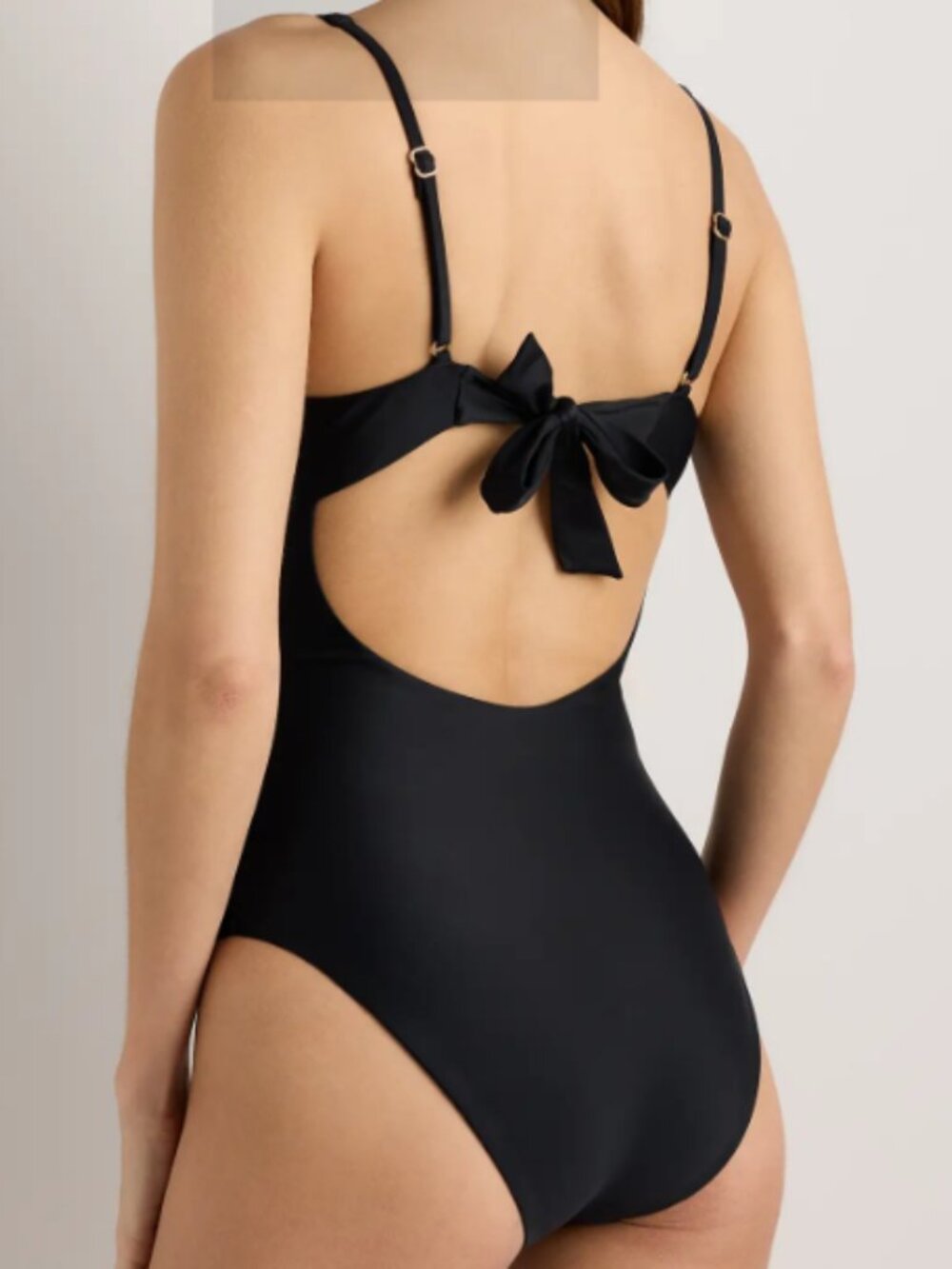 Quince Italian Underwire One-Piece Swimsuit Black S NWT - Picture 2 of 3